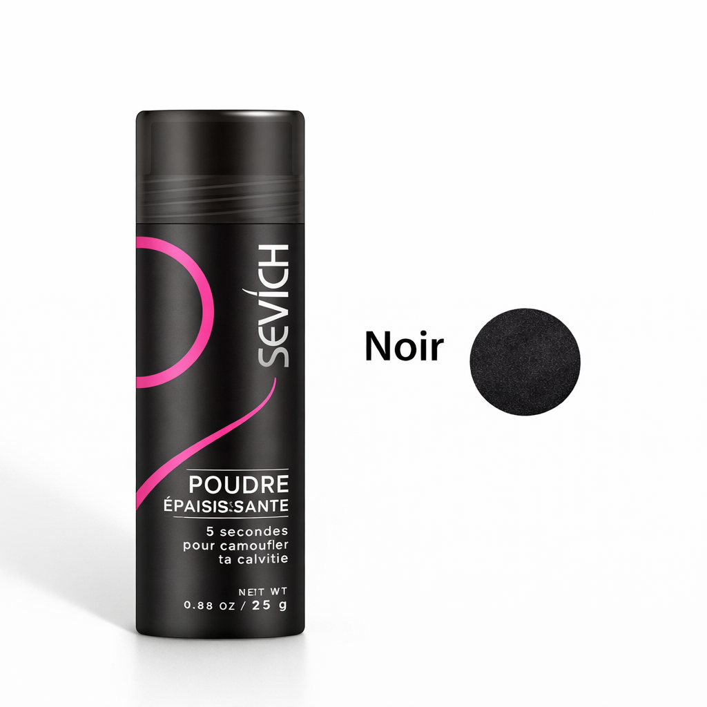 Poudre Capillaire Épaississante Noire